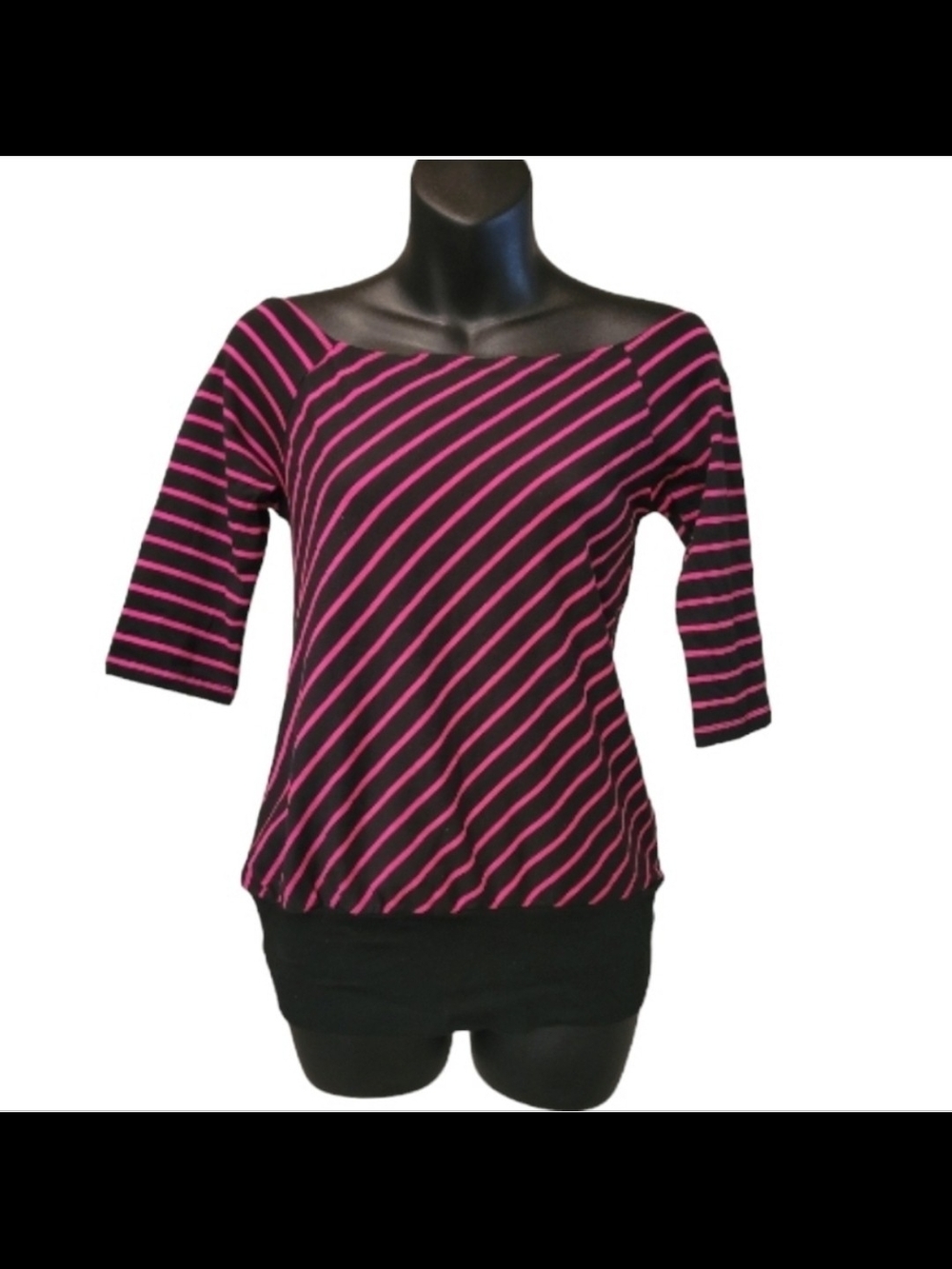 Y2K Lux Boatneck Top Sz M